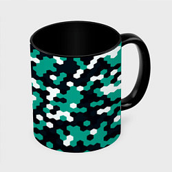 Кружка цветная Милитари стекло текстура