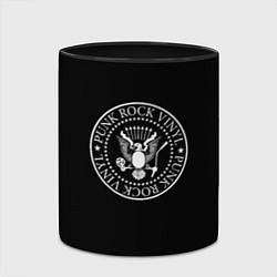 Кружка 3D Ramones logo rock, цвет: 3D-белый + черный — фото 2