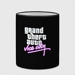 Кружка 3D GTA vice city logo, цвет: 3D-черный кант — фото 2