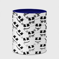 Кружка 3D Marshmello dj pattern, цвет: 3D-белый + синий — фото 2