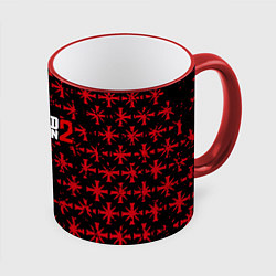 Кружка 3D Red dead redemption x farcry pattern, цвет: 3D-красный кант