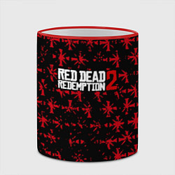 Кружка 3D Red dead redemption x farcry pattern, цвет: 3D-красный кант — фото 2