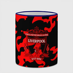 Кружка 3D Liverpool камуфляжный стиль, цвет: 3D-синий кант — фото 2
