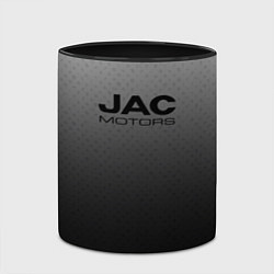 Кружка 3D Jac motors градиент тёмно-серый, цвет: 3D-белый + черный — фото 2