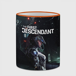 Кружка 3D Game - The First Descendant, цвет: 3D-оранжевый кант — фото 2
