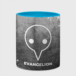 Кружка 3D Evangelion - grey gradient, цвет: 3D-белый + небесно-голубой — фото 2