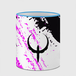 Кружка 3D Quake краски неон, цвет: 3D-небесно-голубой кант — фото 2