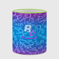 Кружка 3D Rock star neon, цвет: 3D-светло-зеленый кант — фото 2