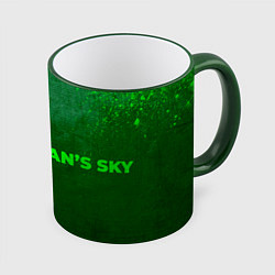 Кружка 3D No Mans Sky - green gradient по-горизонтали, цвет: 3D-зеленый кант