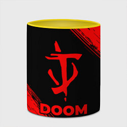Кружка 3D Doom - red gradient, цвет: 3D-белый + желтый — фото 2