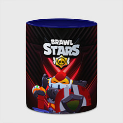 Кружка 3D Brawl Stars Алый паладин Вольт, цвет: 3D-белый + синий — фото 2