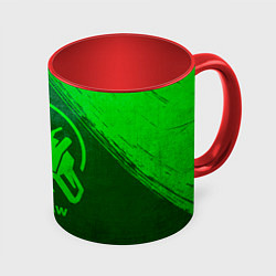 Кружка цветная Chainsaw Man - green gradient