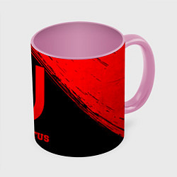 Кружка цветная Juventus - red gradient