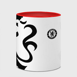 Кружка 3D Chelsea sport fc, цвет: 3D-белый + красный — фото 2