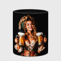 Кружка 3D Пиво на Тартуге, цвет: 3D-белый + черный — фото 2