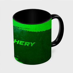 Кружка 3D Chery - green gradient по-горизонтали, цвет: 3D-белый + черный