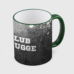 Кружка 3D Club Brugge - grey gradient по-горизонтали, цвет: 3D-зеленый кант