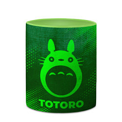 Кружка 3D Totoro - green gradient, цвет: 3D-белый + светло-зеленый — фото 2