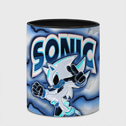 Кружка 3D Sonic boom, цвет: 3D-белый + черный — фото 2