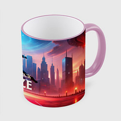 Кружка 3D Deadlock Мгла, цвет: 3D-розовый кант