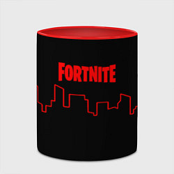 Кружка 3D Fortnite urban, цвет: 3D-белый + красный — фото 2