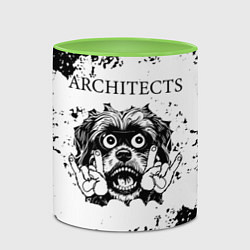 Кружка 3D Architects - рок пес, цвет: 3D-белый + светло-зеленый — фото 2