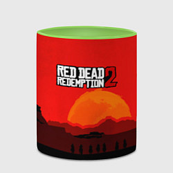 Кружка 3D Red Dead Redemption game, цвет: 3D-белый + светло-зеленый — фото 2