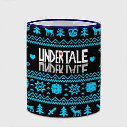 Кружка 3D Undertale rpg winter, цвет: 3D-синий кант — фото 2