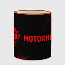 Кружка 3D Motorhead - red gradient по-горизонтали, цвет: 3D-оранжевый кант — фото 2