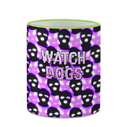 Кружка 3D Watch dogs hacker, цвет: 3D-светло-зеленый кант — фото 2