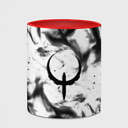 Кружка 3D Quake fire black, цвет: 3D-белый + красный — фото 2