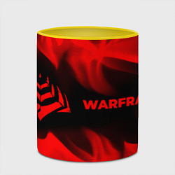 Кружка 3D Warframe - red gradient по-горизонтали, цвет: 3D-белый + желтый — фото 2