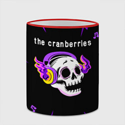 Кружка 3D The Cranberries неоновый череп, цвет: 3D-красный кант — фото 2