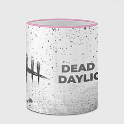 Кружка 3D Dead by Daylight - white gradient по-горизонтали, цвет: 3D-розовый кант — фото 2