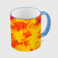Кружка цветная Желтый калейдоскоп