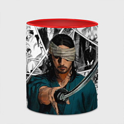 Кружка 3D Musashi Miyamoto, цвет: 3D-белый + красный — фото 2