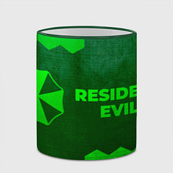 Кружка 3D Resident Evil - green gradient по-горизонтали, цвет: 3D-зеленый кант — фото 2