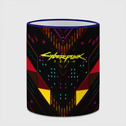 Кружка 3D Cyberpunk2077 geometry, цвет: 3D-синий кант — фото 2