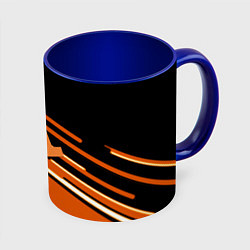 Кружка 3D Half life полосы, цвет: 3D-белый + синий