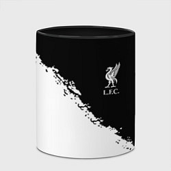 Кружка 3D Liverpool fc белые краски, цвет: 3D-белый + черный — фото 2