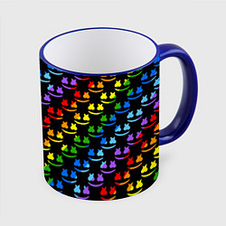 Кружка цветная Marshmello pattern neon