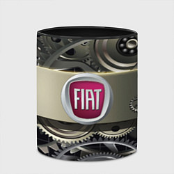 Кружка 3D FIAT logo motors, цвет: 3D-белый + черный — фото 2