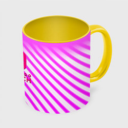 Кружка цветная Nintendo pink line