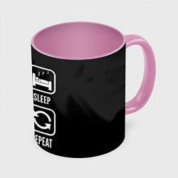 Кружка цветная Eat, sleep, Deadlock, repeat