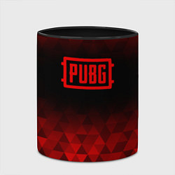 Кружка 3D PUBG red poly, цвет: 3D-белый + черный — фото 2