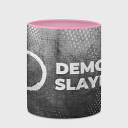 Кружка 3D Demon Slayer - grey gradient по-горизонтали, цвет: 3D-белый + розовый — фото 2