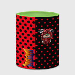 Кружка 3D Doom pattern steell, цвет: 3D-белый + светло-зеленый — фото 2