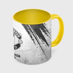 Кружка 3D Manchester United - white gradient, цвет: 3D-белый + желтый