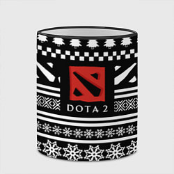 Кружка 3D Dota pattern game, цвет: 3D-черный кант — фото 2