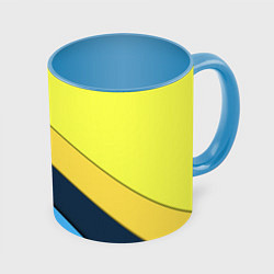 Кружка цветная Геометрия полосы спорт